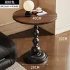 Mesa redonda pequeña mesa de café antigua francesa mesa de té pequeña mesa de esquina retro para sofá balcón redonda de ocio al lado de apartamento pequeño
