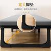 Cama Plegable Silla Reclinable para Siesta Oficina Siesta Hogar Cama Pequeña Cama Individual Adulto Portátil Simple Compañero Metal