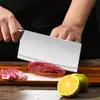 Cuchillo de Cocina de Acero Inoxidable para Uso Doméstico, Cuchillo para Cortar Huesos, Cuchillo para Filetear, Cuchillo de Cocina Afilado para Cortar y Rebanar, Cuchillo de Cocina de Doble Propósito con Mango Hueco para Comercio Transfronterizo