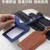 Etiqueta de Bagagem em PU com Logo Personalizável, Couro Macio, Anti-Perda, Multicor, Padrão Geométrico Inverno 2023, Gadget Anti-Perda para Cartão de Embarque