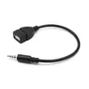 Adaptador de barramento USB de mãe para 3,5 mm / Linha de conversão de áudio AUX para carro / Linha de dados IPOD