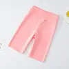 Pantalones de Tiburón para Niños Verano Delgados Ropa Exterior Pantalones Cortos de Cinco Puntos para Niñas Cintura Alta Shorts Ajustados Transpirables Pantalones de Yoga Barbie