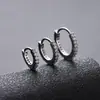 Brincos de Argola Cruzados de Zircônia Transfronteiriços para Homens, Brincos de Argola Lisos, Presilhas de Orelha de Raio, Pingentes de Orelha, Acessórios de Orelha para Mulheres, Amostra de Live do TikTok