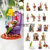 Adornos Colgantes Navideños del Grinch Transfronterizos Colgante Acrílico Plano 2D Monstruo de Cabello Verde Decoraciones Navideñas Regalos