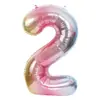 Globos de Aluminio con Números Grandes Versión Americana de 40 pulgadas para Decoración de Fiesta de Cumpleaños Globos de Aluminio con Números