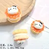 Taza de Papel Simulada Gato Sándwich Galletas Accesorios de Resina Accesorios para el Cabello DIY Funda de Teléfono Flor para Zapatos Materiales Pulsera