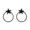 Joyería Yiwu, aretes personalizados y simples de acero inoxidable con forma de corazón cortado, forma de estrella, redondos, mariposa, hada, ángel