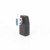 Adaptador USB macho a hembra de codo izquierdo para computadora, coche, ángulo recto de 90 grados, forma de L, conector de curva lateral 3.0