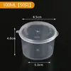 Caja de vasos desechables para salsa, caja de condimentos para empaque de té de frutas, vaso para salsa para llevar p2/p4, caja dosificadora integrada para salsas para mojar