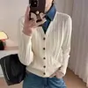 Tricô Patchwork Jeans Retrô Fashionável Feminino Outono 2026 Novo Elegante Emagrecedor Falso Duas Peças Suéter Tendência