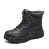Sapatos de Proteção do Trabalho Pretos Transfronteiriços para Homens, Anti-Perfuração, Anti-Esmagamento, Sapatos de Trabalho Antiderrapantes, Seguros, Resistentes ao Desgaste, Respiráveis, Proteção do Trabalho Fábrica