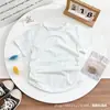 Camiseta de Verano con Pedrería para Niñas Mayores 2026 Nuevo Estilo Ropa a Juego para Padres e Hijos Niños Mangas Cortas Ropa de Moda para Niñas