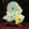 Adorno de Hebilla Ping'an de Jade Ruyi Decoración de Vestíbulo Decoración del Hogar Sala de Estar Gabinete de Vino Lujo Ligero Regalo para Mudanza Casa Nueva