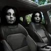 Capa de encosto de cabeça de carro com estampa de retrato da Amazon, capa de travesseiro de pescoço universal para o carro, pode ser personalizada com sua própria imagem e enviada em nome do cliente, disponível para atacado