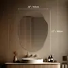 Amazon Comercio Exterior Transfronterizo Papa Forma Irregular Espejo Inteligente Espejo de Maquillaje LED Tocador de Dormitorio Espejo de Baño Montado en Pared con Luz