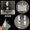 Bolsa Colgante Versión Engrosada con Pinza de Hierro, Bolsa para Documentos con Pinza, Bolsa Colgable que se Puede Enganchar, Bolsa Colgante de Plástico Pp Transparente