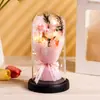 Presente de Dia das Mães para a Mamãe: Capa de Garrafa de Vidro Atacado com Luzes, Gypsophila Flores Secas, Flores de Sabão, Garrafa dos Desejos, Presente de Aniversário Prático