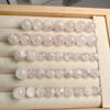 Copos de Nieve Polvo Fantasma Perlas de Cristal Hecho a Mano DIY Accesorios de Perlas Redondas Pulsera de Perlas Individual Tejido Múltiples Gemas