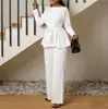 2026 Europeo, Americano y del Sudeste Asiático Transfronterizo Nuevo Estilo Color Sólido Manga Larga de Atar Top Cintura Alta Moda Casual Traje para Mujer Venta al por Mayor