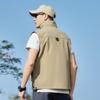 Transfronterizo 6XL Talla Grande Nuevo Chaleco de Pesca para Exteriores para Hombre Bolsillos Múltiples con Solapa Pantalones Chaleco Holgado para Jóvenes y Personas de Mediana Edad Ropa de Trabajo Casual