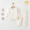 Roupas para Bebê Recém-Nascido Outono e Inverno Algodão Puro Pijama 0-3 Meses 6 Estações Primavera e Outono Conjunto de Roupas de Outono para Bebê