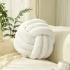 Cojín redondo tejido a mano anudado para sofá y cabecero de cama, cojín, cojín redondo, cojín de sofá, disponible para dropshipping