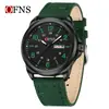 OFNS Venta Caliente Reloj Delgado Luminoso Casual de Negocios para Estudiantes Hombres Doble Calendario Resistente al Agua Reloj de Pulsera de Cuarzo