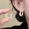Brincos de Esmalte Drip Retrô Francês Design de Nicho Brincos Elegantes Novidade 2025 Luxo Acessível Brincos de Alta Qualidade para Mulheres