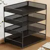 Portadocumentos de Escritorio Organizador de Archivos y Documentos Caja de Archivos de Metal Estante de Almacenamiento de Archivos Multicapa para Escritorio Caja de Almacenamiento Libro