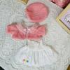 Ropa de muñeca de pastel talla S para muñeca Keqian traje de falda y abrigo japonés muñeca linda