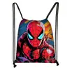 Nueva Bolsa de Almacenamiento Cruzada de Poliéster con Cordón de Marvel Spider-Man Mochila con Cordón de Gran Capacidad Fabricante Venta al por Mayor