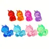Unicornio Dinosaurio Acrílico Simulado Niño de Guardería Plástico Regalo DIY Colgante de Gema de Cristal para Niños