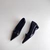 2025 Nuevo Estilo Aumento Oculto de Altura 5cm Punta Puntiaguda Forma de V Abierto Dulces y Elegantes Zapatos de Salón con Aumento Oculto de Altura para Mujer