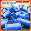 Rolo de aterramento de nylon polímero resistente ao desgaste rolo de aterramento transportador de roda de buffer de aço fundido de poliuretano rolo de aterramento de nylon