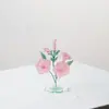 Adornos de Escritorio de Flores, Decoraciones con Soporte Acrílico, Lindo Portamensajes de Decoración Transfronteriza de Flores