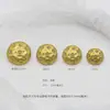 Botões de Strass Florais Redondos Irregulares para Atacado Botões Metálicos para Tops Femininos Jaquetas de Terno Suéteres Botões Decorativos