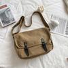2026 Nova Bolsa Cambridge Retrô Britânica Versão Coreana Ins Bolsa Transversal de Grande Capacidade Bolsa Mensageiro de Lona para Trabalho