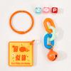Llavero con texto inspirador creativo, colgante, regalo para niños, bolsa de acrílico, colgante decorativo DIY, premio para estudiantes