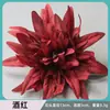 Cabeças de Crisântemo com Chama Simulada, Novas Cabeças de Flores Artificiais, Cabeças de Crisântemo Pinça de Caranguejo Decorativas DIY Feitas à Mão, Em Estoque para Atacado