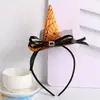 Halloween Headband Pumpkin Party Witch Hat Suprimentos Decorativos Classic Spider Web Witch Hat Headband Acessórios de cabelo