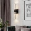 Lámpara de Pared de Cristal Amazon Lámpara Simple para Sala de Estar Fondo de TV Lámpara de Pasillo de Lujo Ligero Lámparas Minimalistas de Mesita de Noche