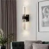 Nova Luminária de Parede de Cristal Luxo Leve Quarto Luminária de Cabeceira Corredor Escadas Sala de Estar Parede de Fundo da TV Luminária Decorativa Amazon