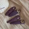 Pinza para el Cabello de Perlas de Colores Claros Suaves para Otoño e Invierno, Pinza para el Flequillo Lateral para Mujer, Pinza BB Pequeña Estilo Chanel, Accesorio para el Cabello Exquisito de Alta Gama