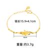 Pulseira de flor de ouro de areia do Vietnã ajustável temperamento feminino versátil estilo antigo herança por muito tempo não desbota transmissão ao vivo fornecimento no atacado