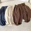Pantalones para Niñas 2026 Nuevo Estilo Pantalones de Papá para Niños Primavera y Otoño Pantalones Casuales Sueltos Nuevos Estilos para Niños Pequeños