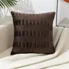 Atacado de fábrica travesseiro de veludo luxuoso moderno simples para sofá, cabeceira, lombar, liso, atacado