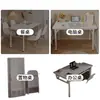 Mesa de computador dobrável, escrivaninha de mesa, mesa de escritório em casa, mesa pequena simples para quarto, mesa de estudo minimalista, escrivaninha