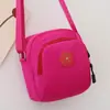 Bolsa transversal feminina bolsa de ombro mensageiro de lona moderna bolsa para mulheres de meia-idade e idosos bolsa de tecido Oxford de nylon bolsa pequena casual