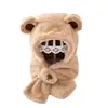 Chapéu de Inverno Infantil Cachecol de Bebê Tudo-em-Um Chapéu Fofo de Pelúcia Acolchoado Quente de Inverno para Bebê Chapéu Super Fofo com Proteção para Orelhas