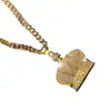 Collar con Colgante de Corona Exagerado Estiloso de Moda Europeo y Americano Hip Hop Rap Hip-Hop Discoteca Collar Popular Joyería